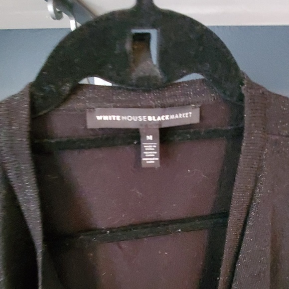 WHBM EUC black shimmer cardigan - Picture 3 of 5